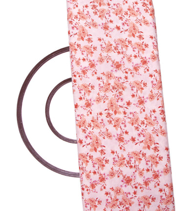 Off White Colour Floral Print Rayon Fabric